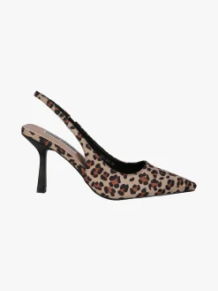Chiara Foscari Slingback donna animalier con cinturino alla caviglia