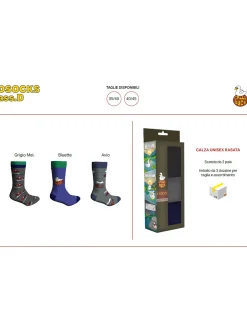 Chill Duck Confezione da 3 paia di calze tennis unisex con disegni