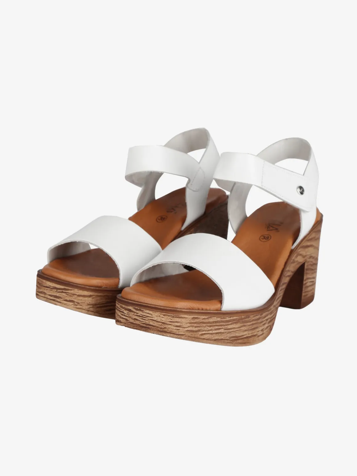 Cinzia Sandali in pelle donna con tacco