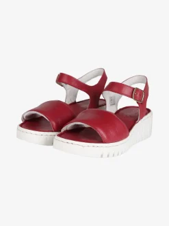 Cinzia Sandali in pelle donna con zeppa