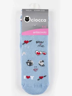 Ciocca Calze antiscivolo da bambina con stampe