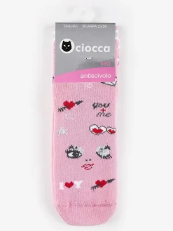 Ciocca Calze antiscivolo da bambina con stampe