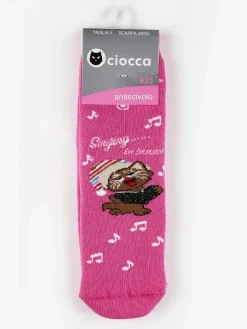 Ciocca Calze antiscivolo da bambina con stampe