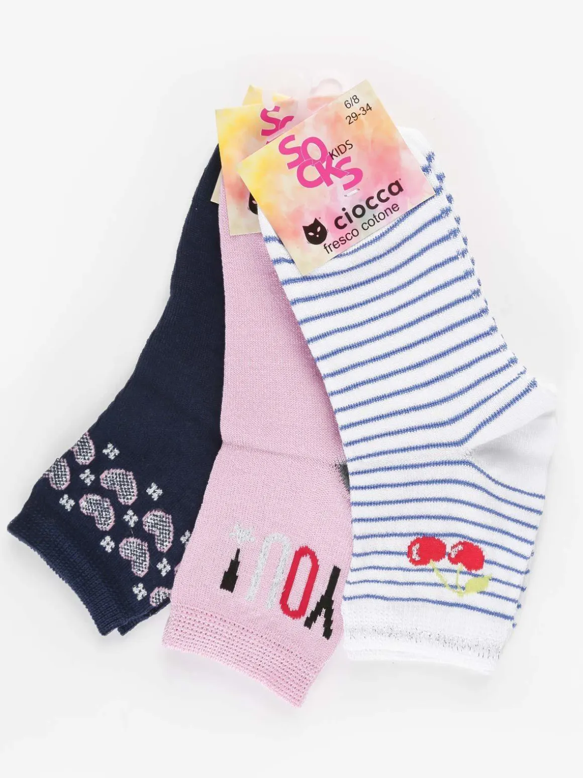 Ciocca Calze bambina confezione 3 paia