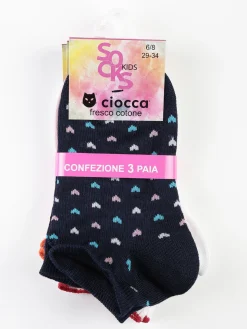 Ciocca Calze corte bambina. Confezione da 2 paia