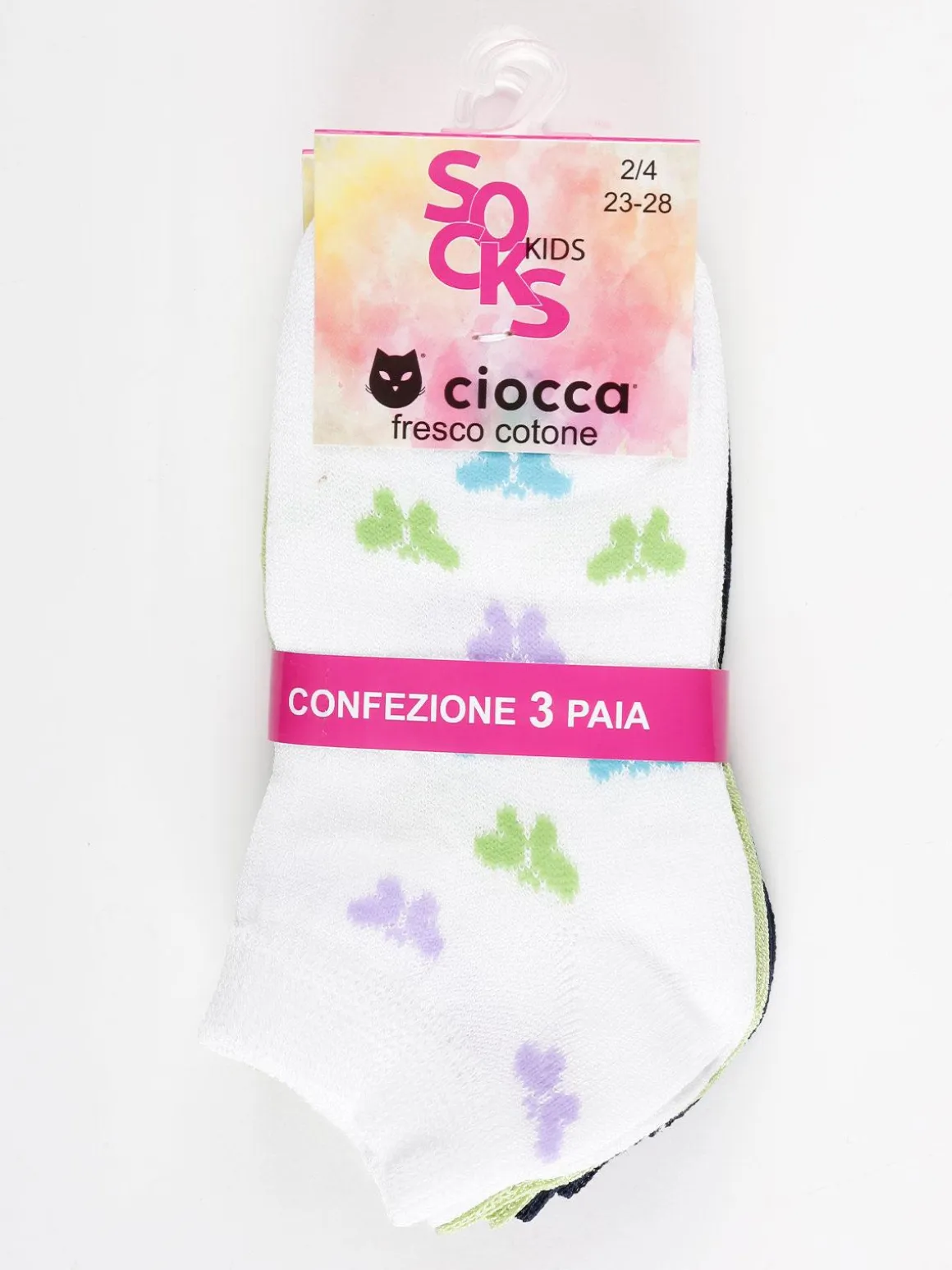 Ciocca Calze corte bambina Confezione 3 paia