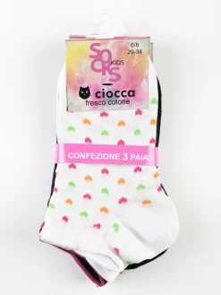 Ciocca Calze corte bambina. Confezione da 2 paia