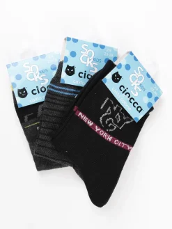 Ciocca Calze corte con stampe 3 pezzi