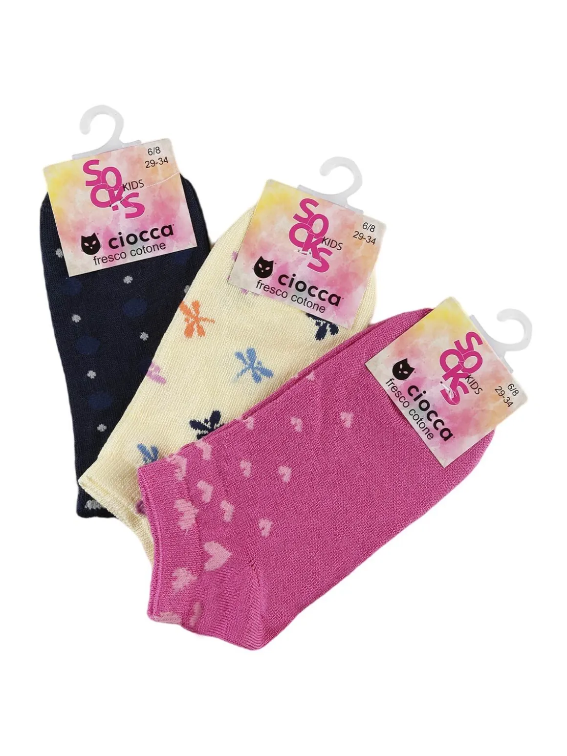 Ciocca Calze corte da bambina Confezione da 3 paia