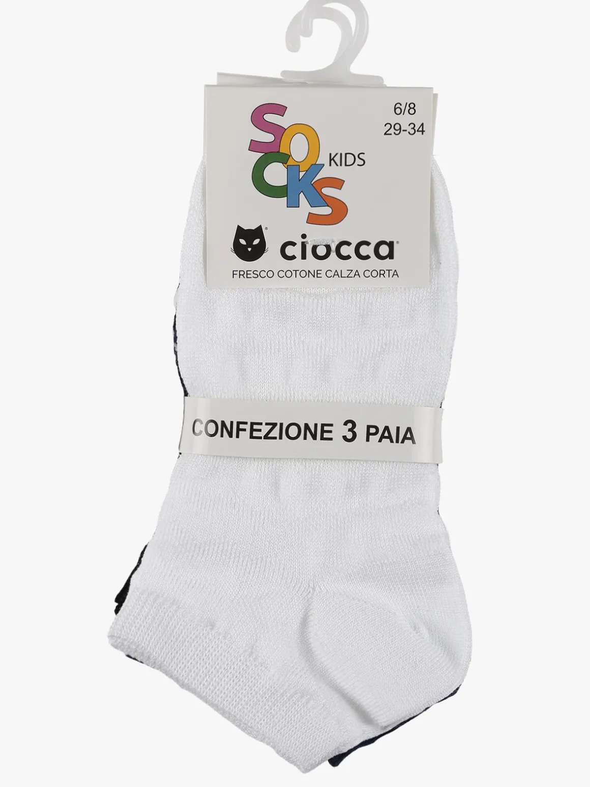 Ciocca Calze corte da bambina 3 paia