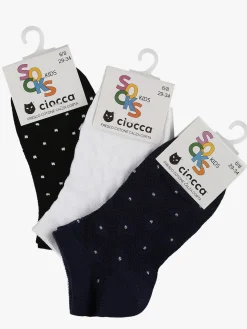 Ciocca Calze corte da bambina 3 paia