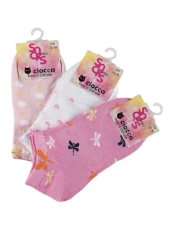 Ciocca Calze corte da bambina 3 paia