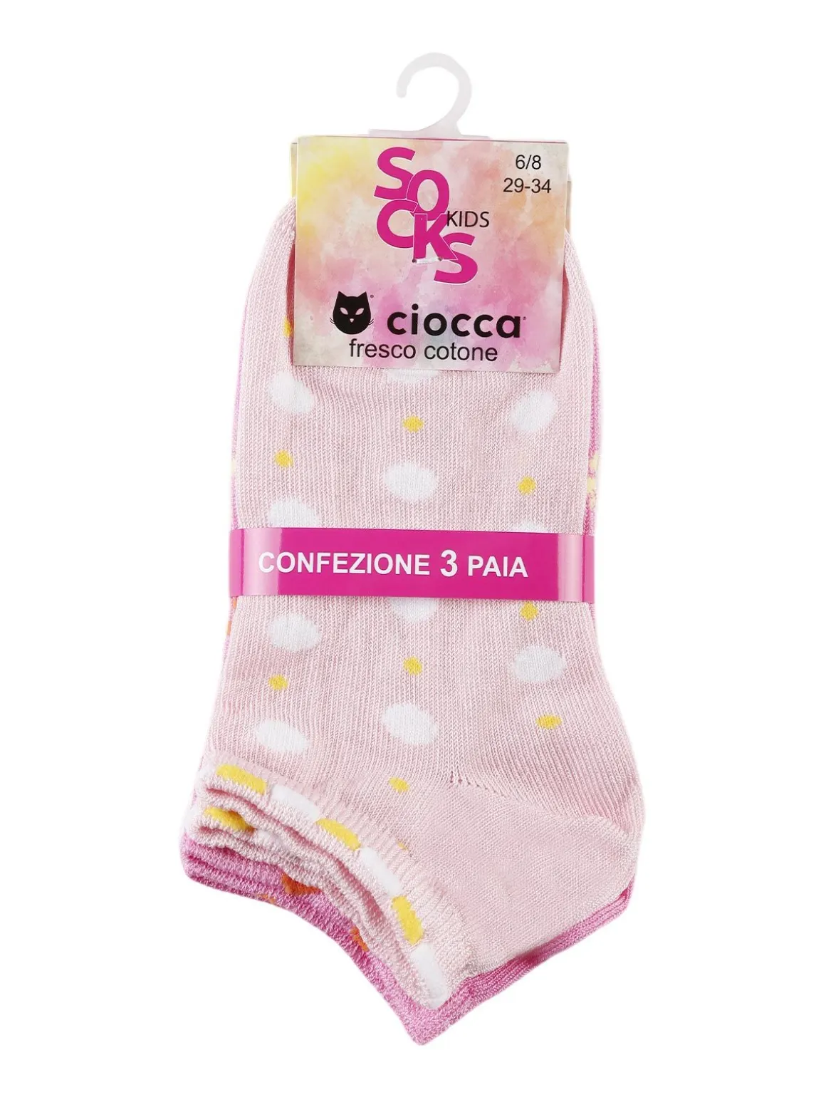 Ciocca Calze corte da bambina 3 paia