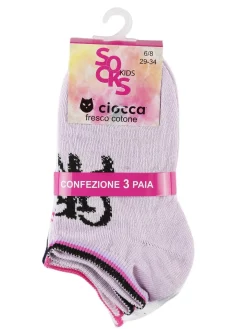 Ciocca Calze corte da bambina Confezione da 3 paia