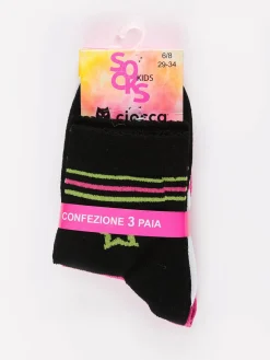 Ciocca Calze corte da bambina in cotone