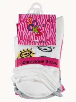 Ciocca Calze corte da bambina confezione da 3 paia