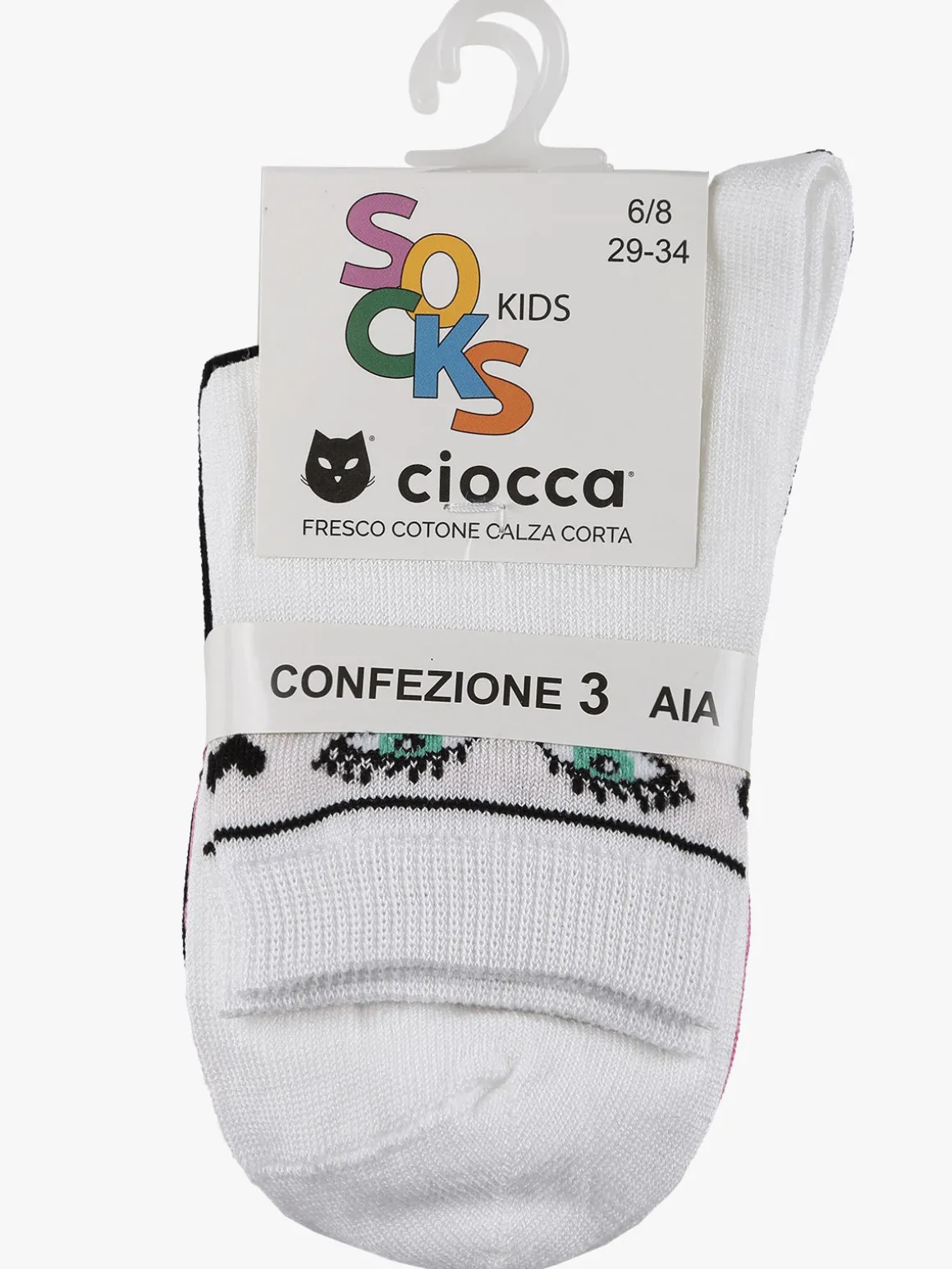 Ciocca Calze corte da bambina 3 paia