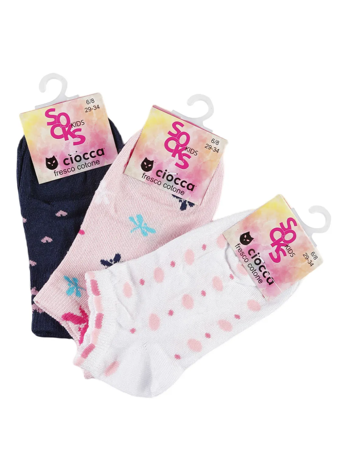 Ciocca Calze corte da bambina Confezione da 3 paia