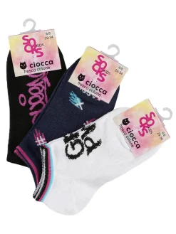 Ciocca Calze corte da bambina Confezione da 3 paia