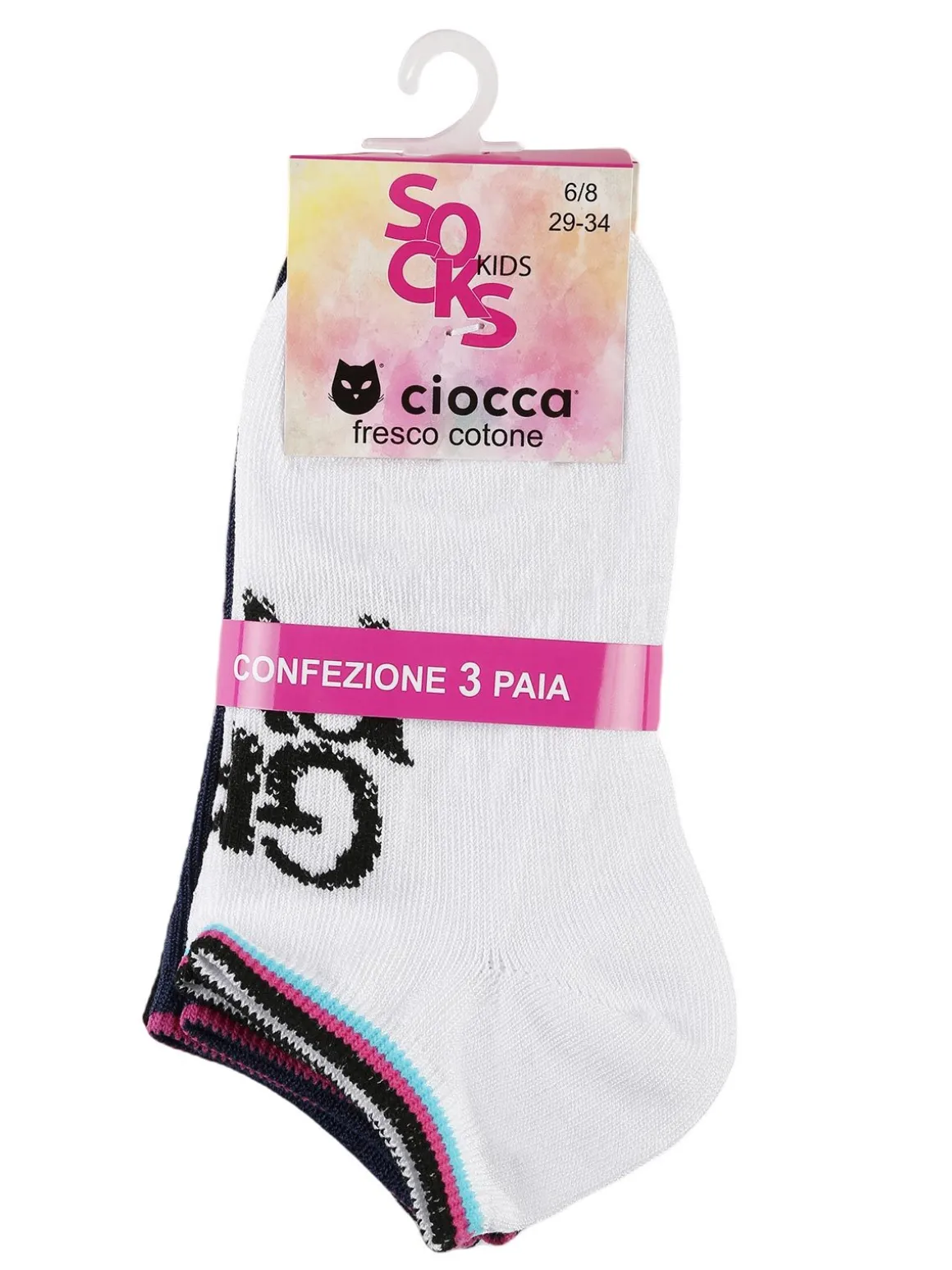 Ciocca Calze corte da bambina Confezione da 3 paia