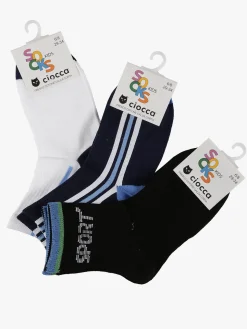 Ciocca Calze corte da bambino 3 paia
