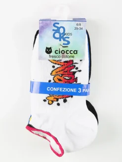 Ciocca Calze corte da bambino. Confezione da 3 paia