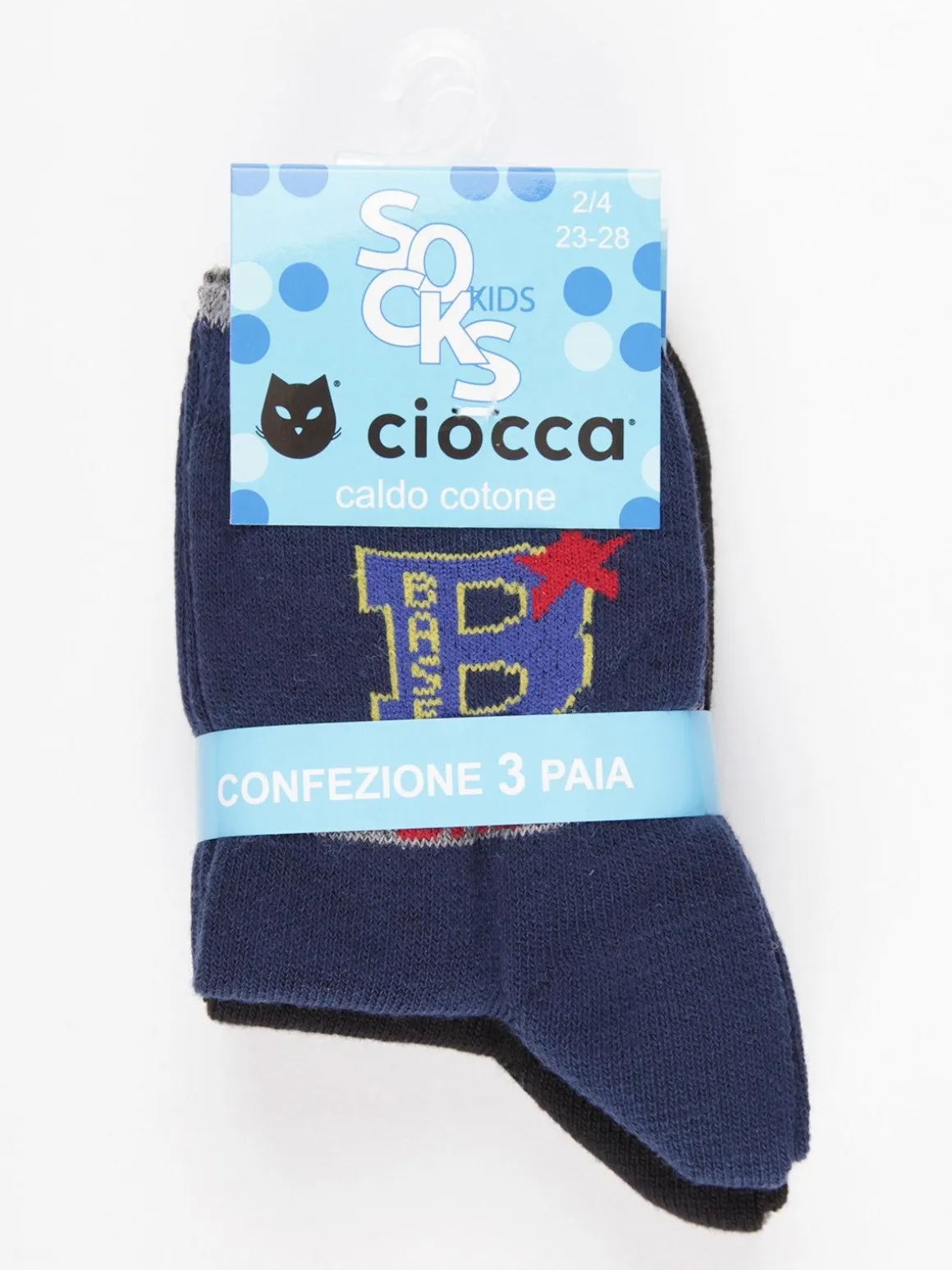 Ciocca Calze corte fantasia 3 pezzi