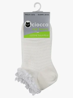 Ciocca Calze da bambina con pizzo in cotone