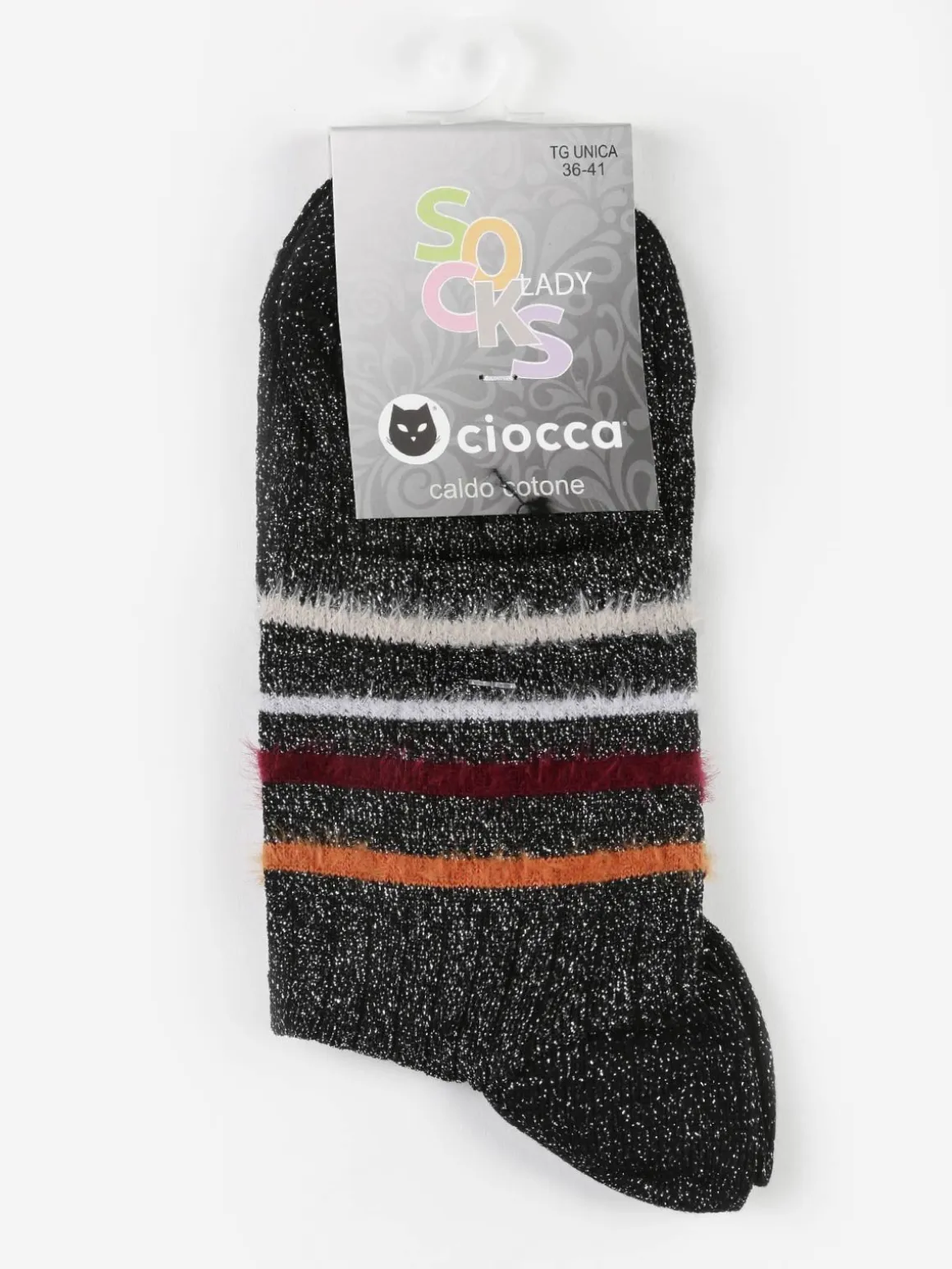 Ciocca Calze donna lurex in caldo cotone