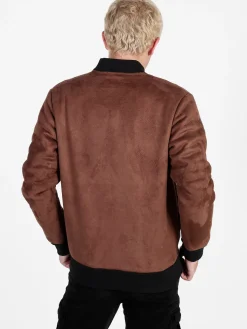 Close-Up Giacca da uomo scamosciata con zip