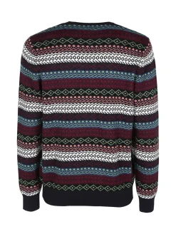 Close-Up Maglione girocollo da uomo con stampe colorate