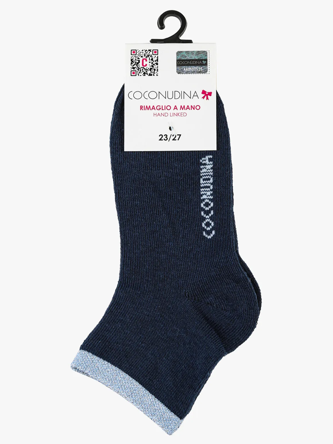 Coconuda Calze corte da bambina con bordo lurex