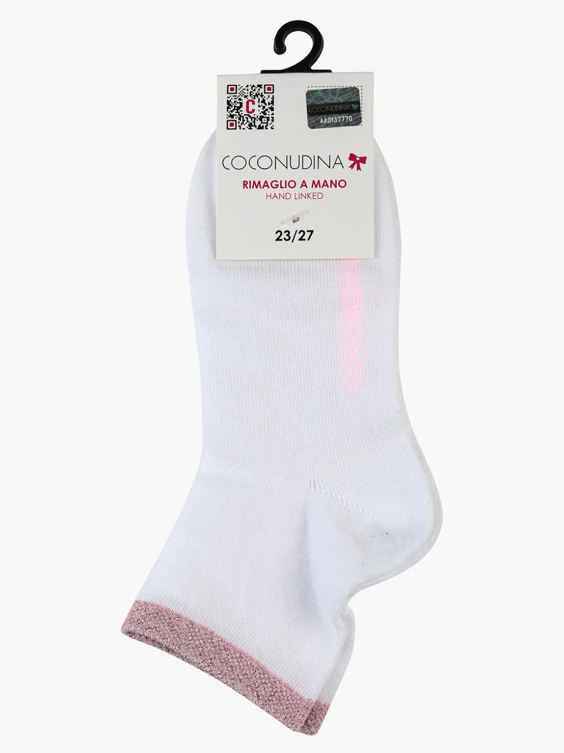 Coconuda Calze corte da bambina con bordo lurex