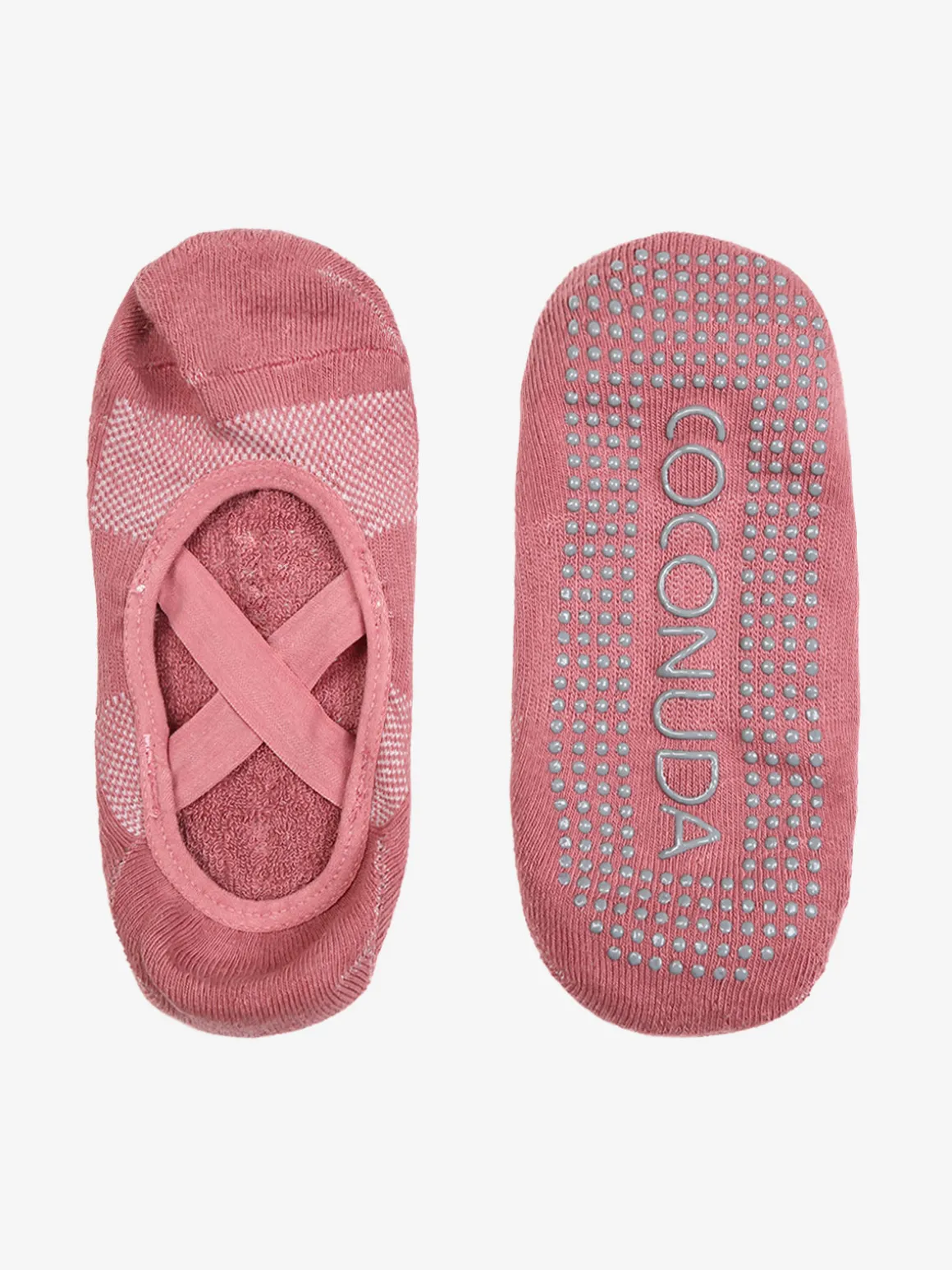 Coconuda Calze fitness antiscivolo da donna - rosa