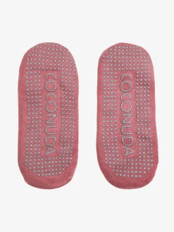 Coconuda Calze fitness antiscivolo da donna - rosa