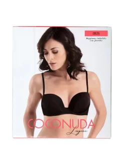 Coconuda IRIS Reggiseno imbottito in microfibra con ferretto COPPA B - nero