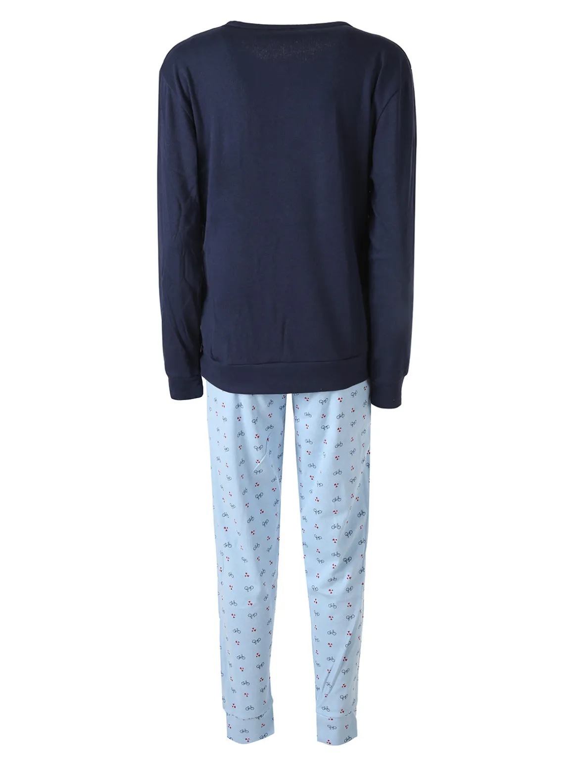 Coconuda Pigiama donna in cotone con stampe - blu scuro