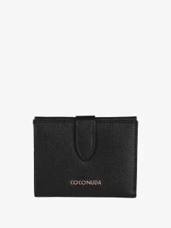 Coconuda Portafoglio in pelle da donna con bottone e bustina removibile