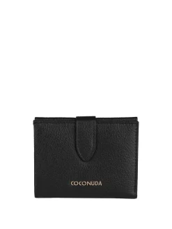 Coconuda Portafoglio in pelle da donna con bottone e bustina removibile