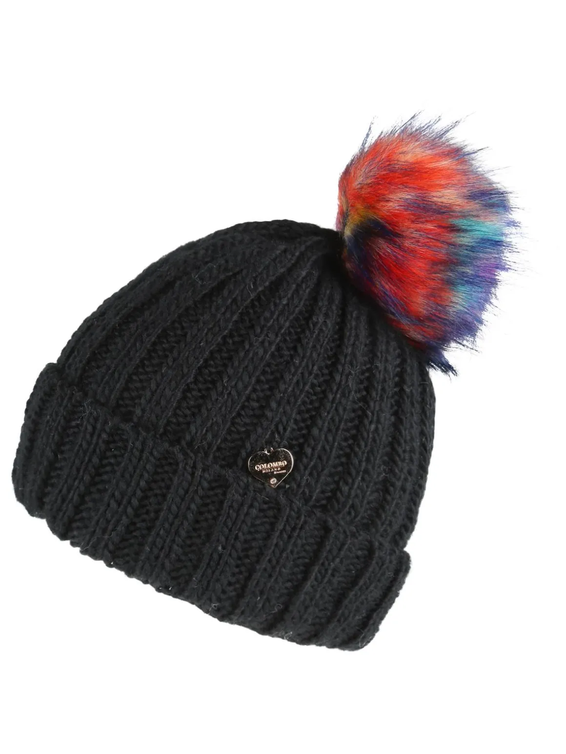 Colombo Cappellino con pompon colorato