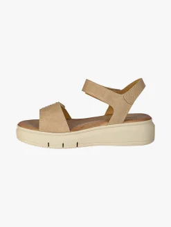 Confosana Sandali donna strass con platform e cinturini a strappo - beige