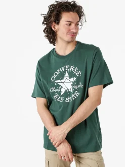 Converse BROKEN GLASS t-shirt uomo con stampa logo - verde