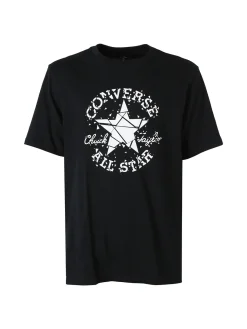 Converse BROKEN GLASS t-shirt uomo con stampa logo - nero
