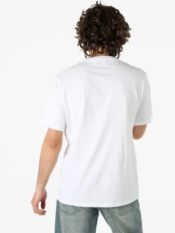 Converse BROKEN GLASS t-shirt uomo con stampa logo - bianco