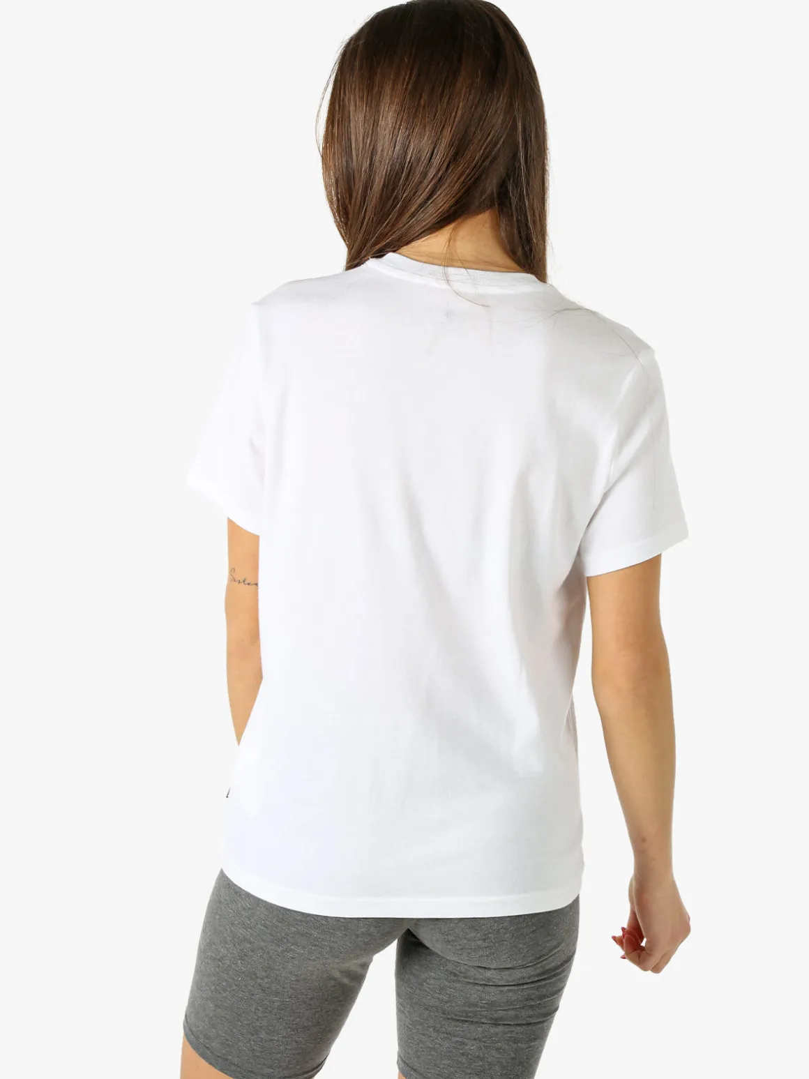 Converse CHUCK PATCH TEE - T-shirt donna con logo - bianco