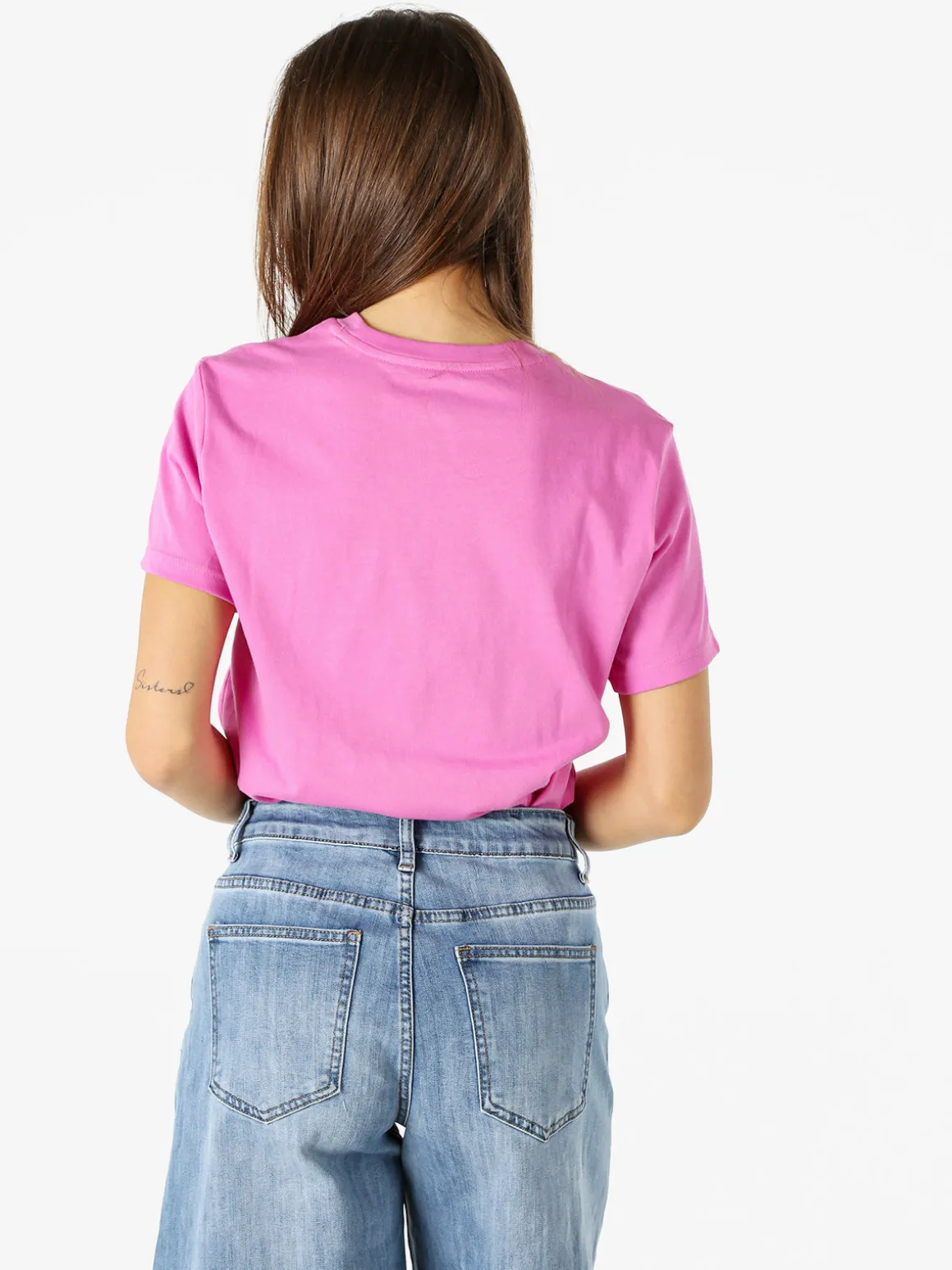Converse CHUCK PATCH TEE - T-shirt donna con logo - rosa