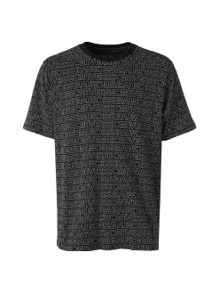 Converse CHUCK TEE t-shirt in cotone da uomo con stampe logo - nero