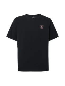 Converse CORE CHUCK PATCH TEE t-shirt uomo in cotone con logo - nero