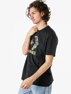 Converse T-shirt in cotone da uomo con stampa - nero