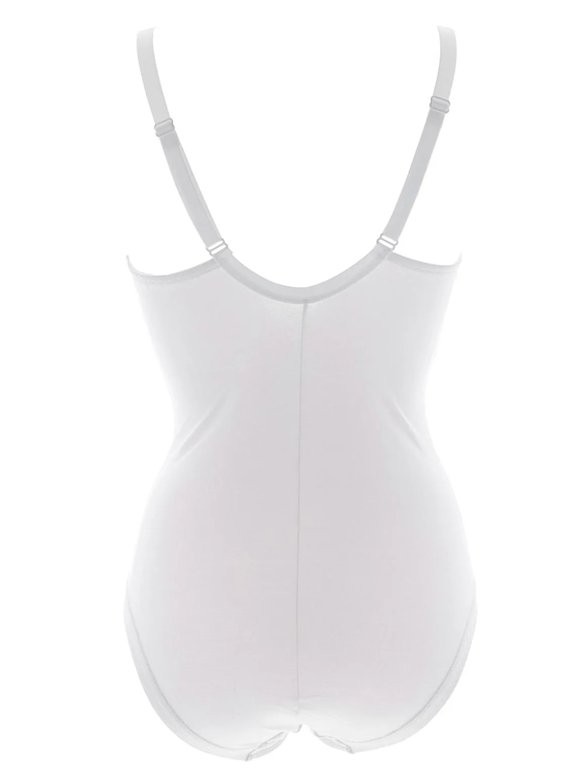 Cotonella CD521C Body donna in pizzo con ferretto coppa C - bianco